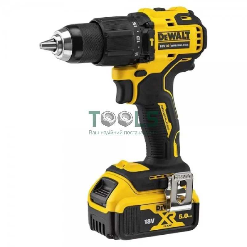 Аккумуляторная ударная дрель-шуруповерт DeWALT DCD709P2T (2х18 В, 5 А*ч, 65 Н*м)