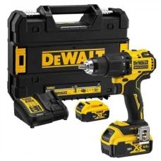 Аккумуляторная ударная дрель-шуруповерт DeWALT DCD709P2T (2х18 В, 5 А*ч, 65 Н*м)