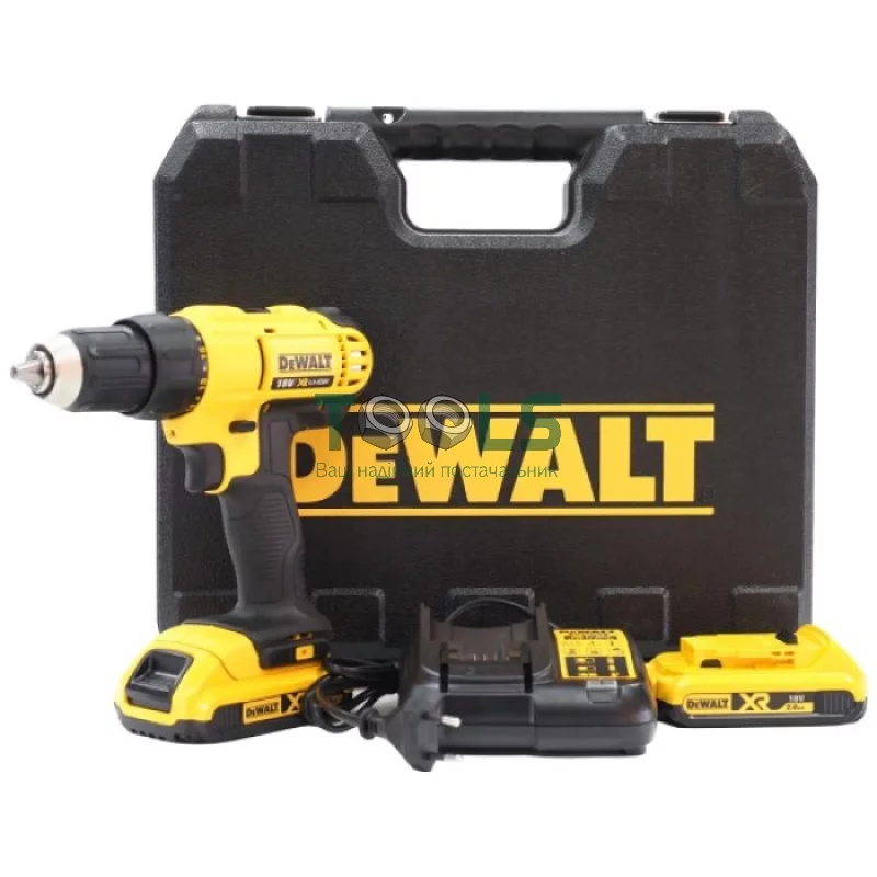 Акумуляторний дриль-шуруповерт DeWALT DCD771D2 (2х18 В, 2 А*год, 42 Н*м)