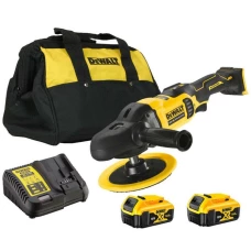 Аккумуляторная полировальная машина DeWALT DCM849P2 (2х18 В, 5 А*ч)