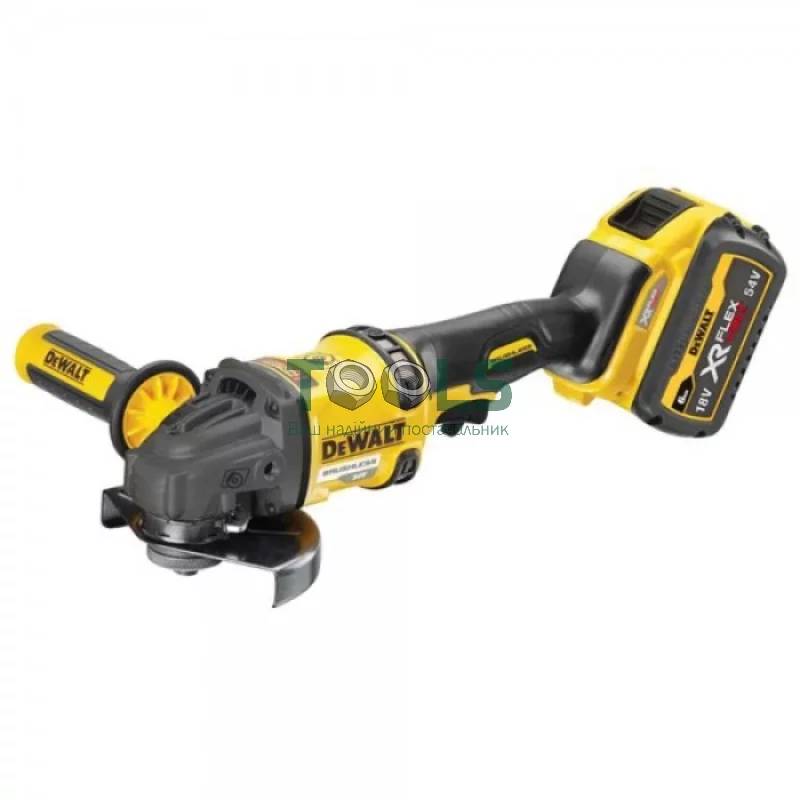 Акумуляторна кутова шліфувальна машина DeWALT DCG418T2 (54 В, 2х2 А*год, 125 мм)