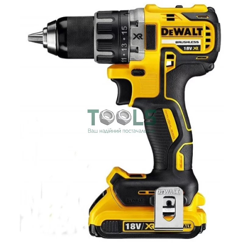 Аккумуляторная дрель-шуруповерт DeWALT DCD791D2 (2х18 В, 2 А*ч, 70 Н*м)