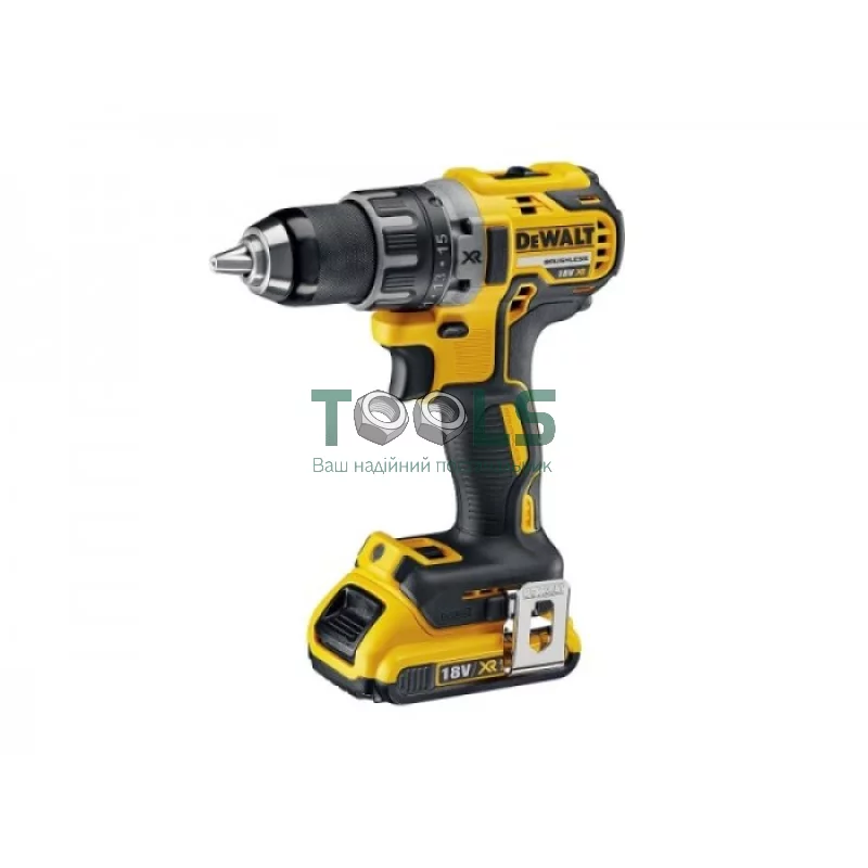 Аккумуляторная дрель-шуруповерт DeWALT DCD791D2 (2х18 В, 2 А*ч, 70 Н*м)