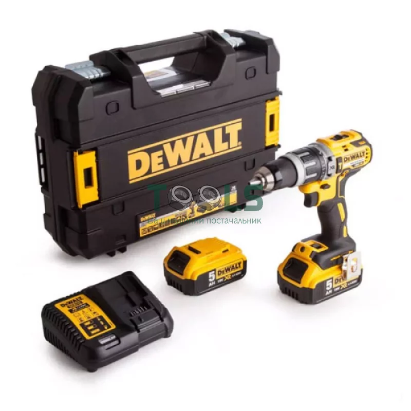 Аккумуляторная ударная дрель-шуруповерт DeWALT DCD796P2 (2х18 В, 5 А*ч, 70 Н*м)