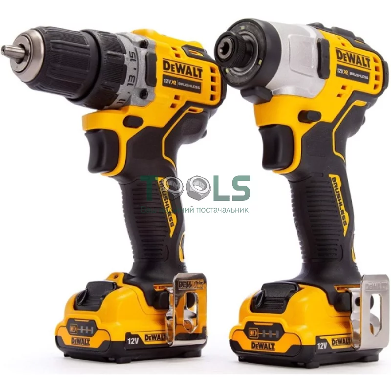 Дрель-шуруповерт DeWALT DCD701 + ударный гайковерт DeWALT DCF801 (DCK2110L2T)