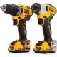 Дрель-шуруповерт DeWALT DCD701 + ударный гайковерт DeWALT DCF801 (DCK2110L2T)