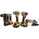 Шуруповерт DeWALT DCD796 + гайковерт DeWALT DCF887 + перфоратор DeWALT DCH273 + болгарка DeWALT DCG405 (DCK422P3)