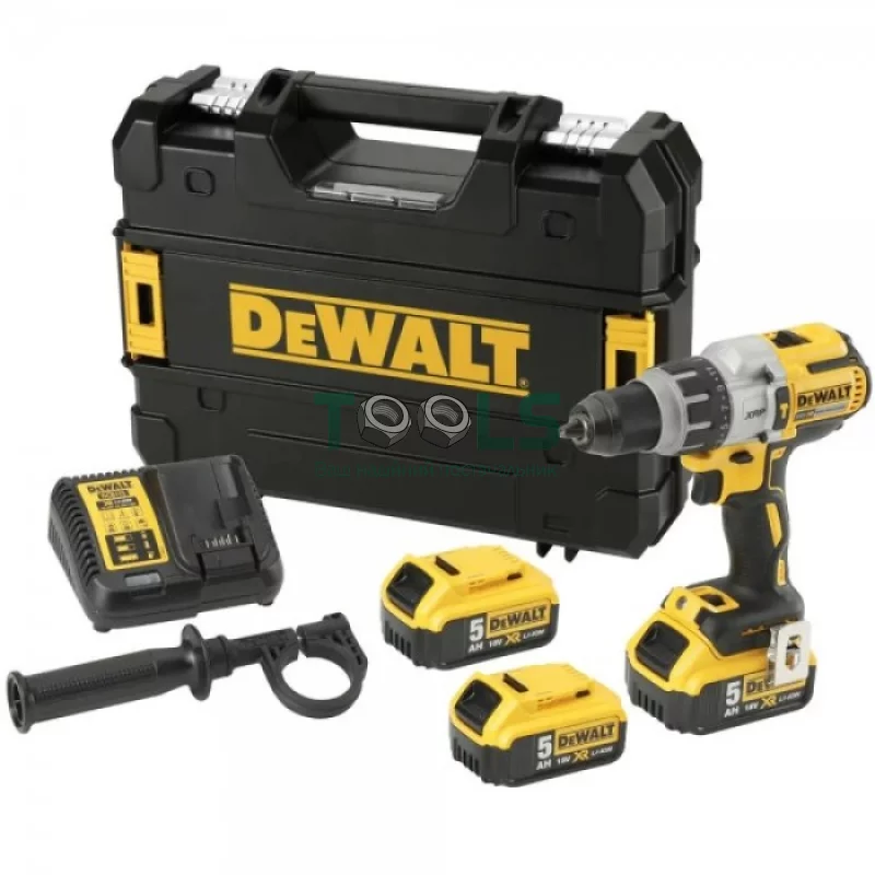 Аккумуляторная ударная дрель-шуруповерт DeWALT DCD996P3 (3х18 В, 5 А*ч, 95 Н*м)