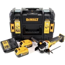 Акумуляторна кутова шліфувальна машина DeWALT DCG405P2 (18 В, 2х5 А*год, 125 мм)