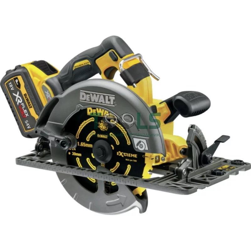 Акумуляторна циркулярна пилка DeWALT DCS579X2 (2х54 В, 3 А*год, 190 мм)