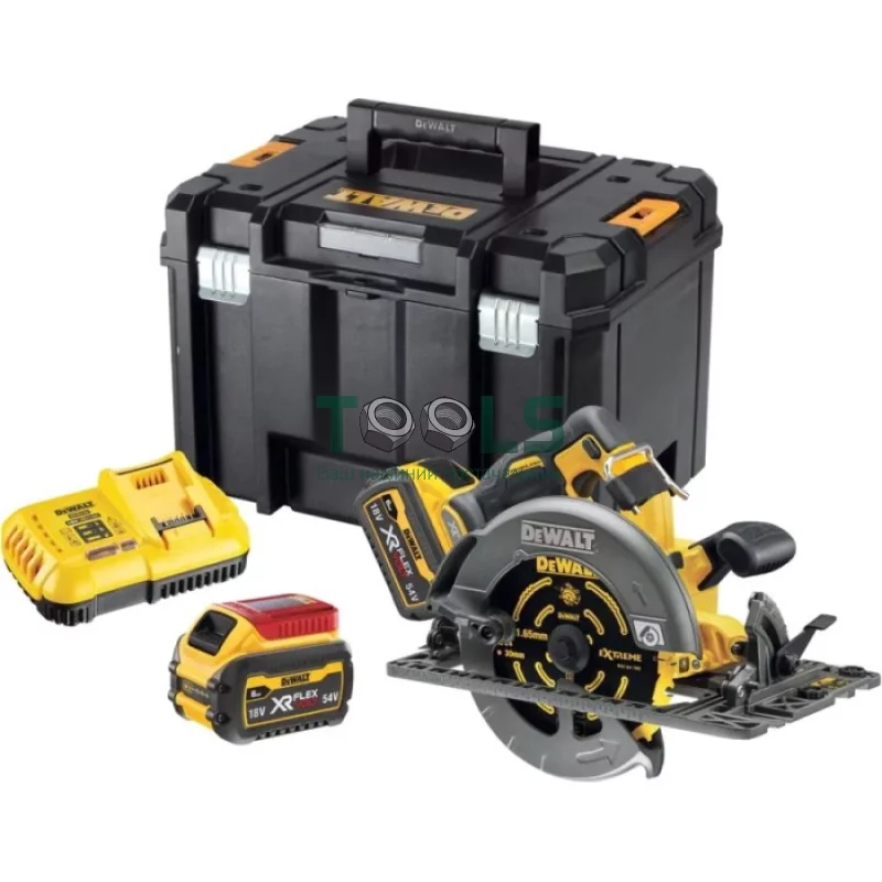 Акумуляторна циркулярна пилка DeWALT DCS579X2 (2х54 В, 3 А*год, 190 мм)