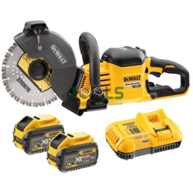 Акумуляторний штроборіз DeWALT DCS690X2 (2х54 В, 3 А*год, 230 мм)