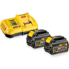 Зарядное устройство DeWALT DCB118 + аккумуляторы XR FLEXVOLT (Li-Ion, 2х18 В, 6 А*ч) (DCB118T2)