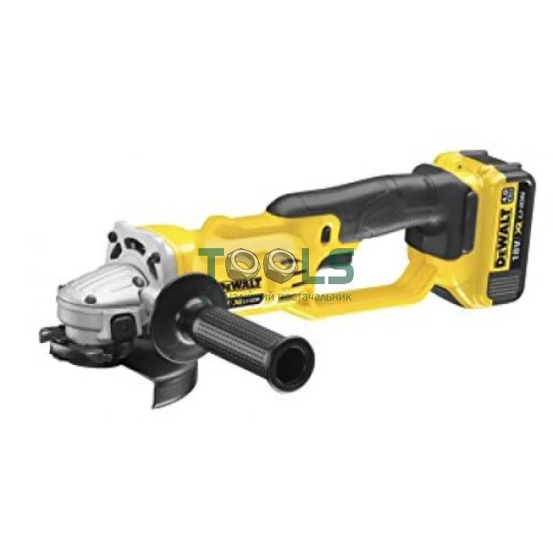 Акумуляторна кутова шліфувальна машина DeWALT DCG412M2 (18 В, 2х4 А*год, 125 мм)