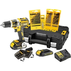 Аккумуляторная ударная дрель-шуруповерт DeWALT DCK795S2T (2х18 В, 1.5 А*ч, 60 Н*м)