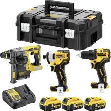 Акумуляторний шуруповерт DeWALT DCD708 + гайковерт DeWALT DCF809 + перфоратор DeWALT DCH273 (DCK377P3T)