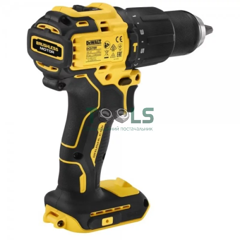 Аккумуляторная ударная дрель-шуруповерт DeWALT DCD709N (18 В, без АКБ, 65 Н*м)