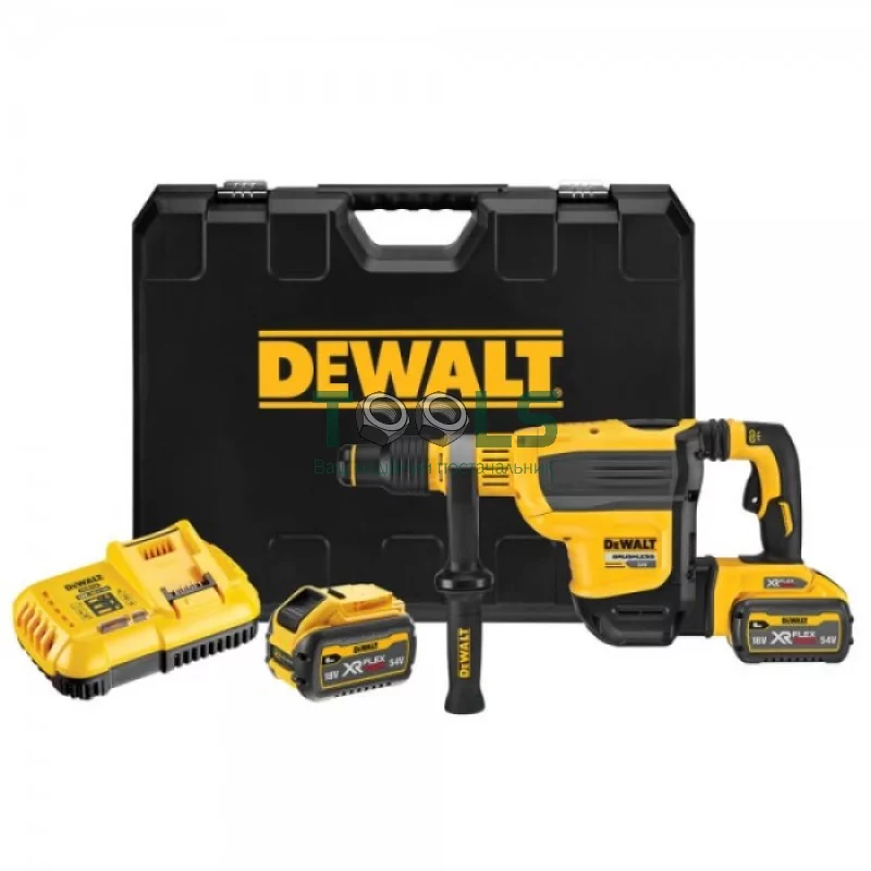 Акумуляторний перфоратор DeWALT DCH614X2 (54 В, 2х3 А*год, 10.5 Дж)