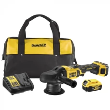 Аккумуляторная полировальная машина DeWALT DCM848P2 (2х18 В, 5 А*ч)