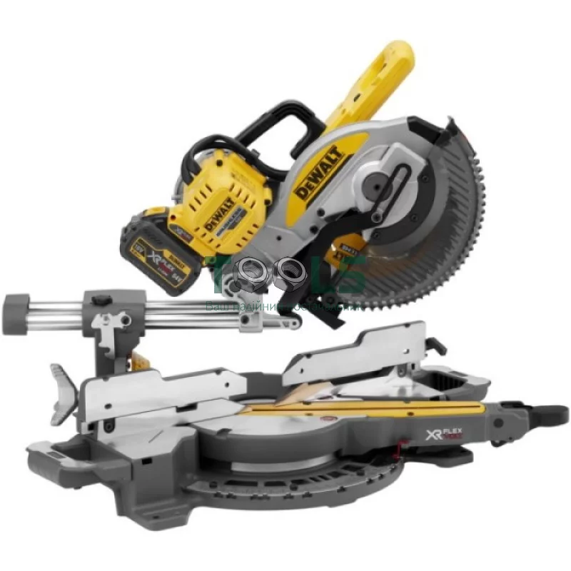 Акумуляторна пила торцювальна DeWALT DCS727T2 (2х54 В, 2 А*ч, 250 мм)