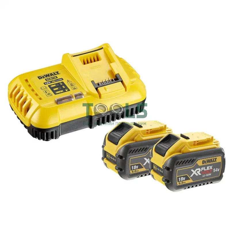 Набор аккумуляторов + зарядное устройство DeWALT DCB118X2 (Li-Ion, 2х18 В, 9 А*ч)