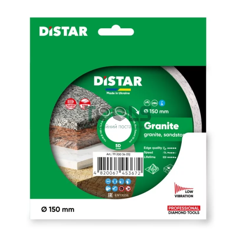 Алмазный диск Distar Granite 1A1R (150х1.4х25.4 мм) (11120034012)