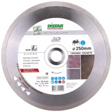 Круг алмазний відрізний Distar Bestseller Ceramic granite 1A1R 250 x 25.4 Суцільний (11320138019)