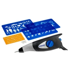 Гравер Dremel Hobby + 3 насадки + 4 трафареты (35 Вт) (F0130290JP)