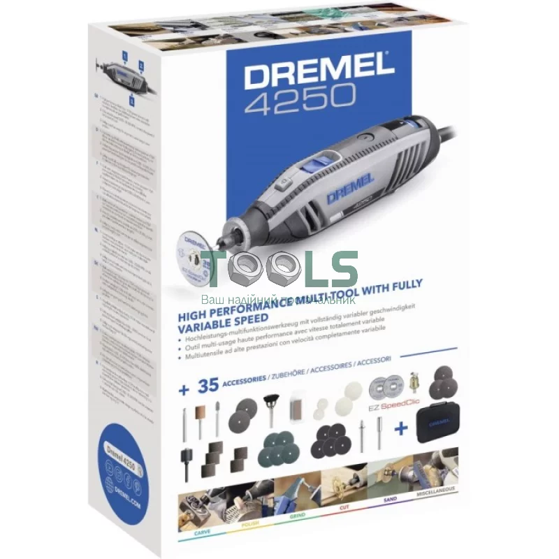 Многофункциональный инструмент Dremel 4250-35 (0.175 кВт, 35000 об/мин) (F0134250JD)