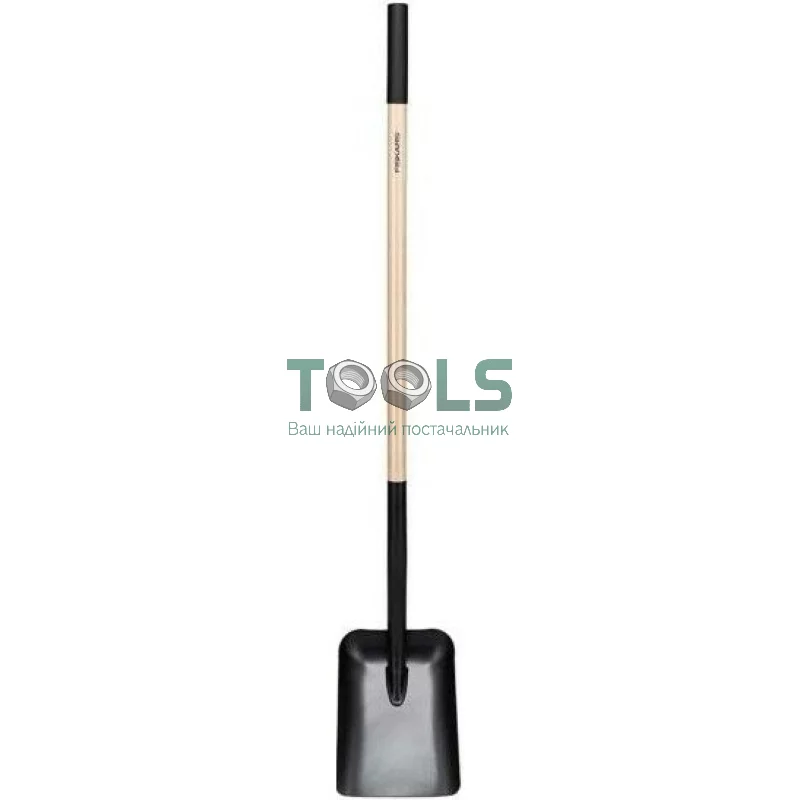 Лопата совковая с деревянной ручкой Fiskars Solid (1066724)