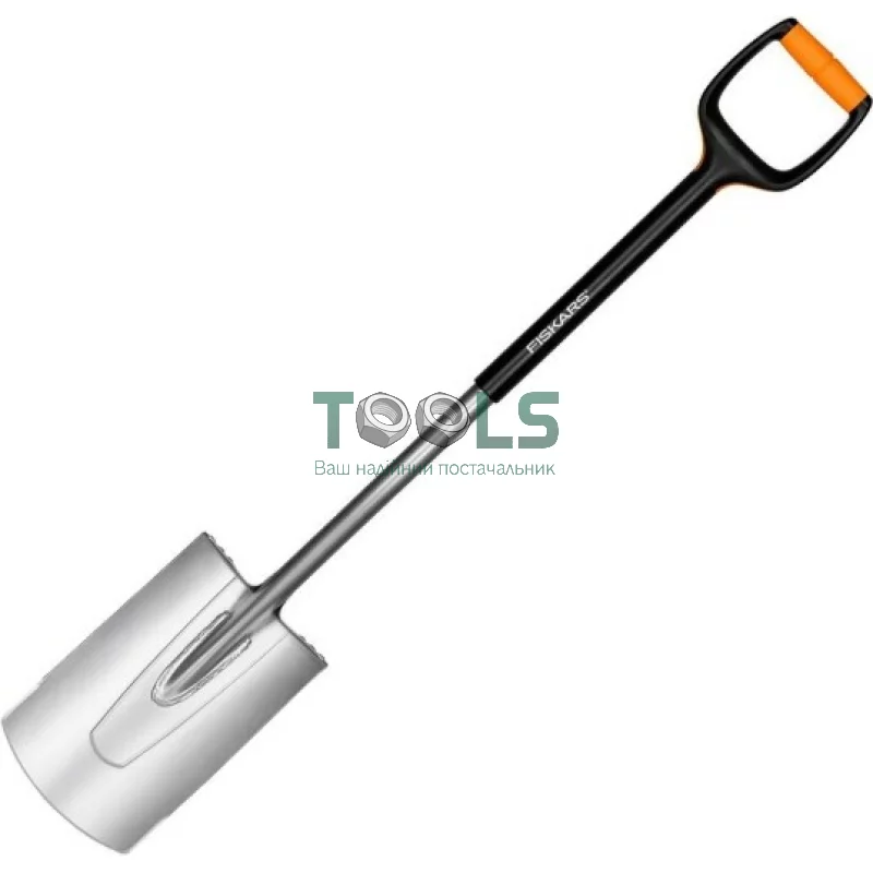 Лопата с закругленным лезвием средняя Fiskars Xact 131480 (1003682)