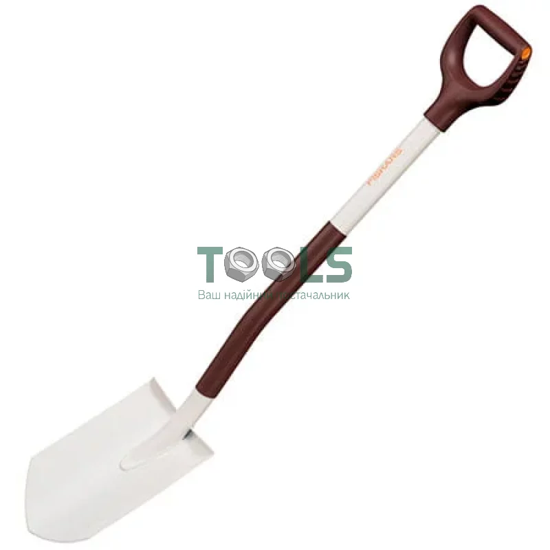 Лопата облегченная закругленная Fiskars White (1067540)