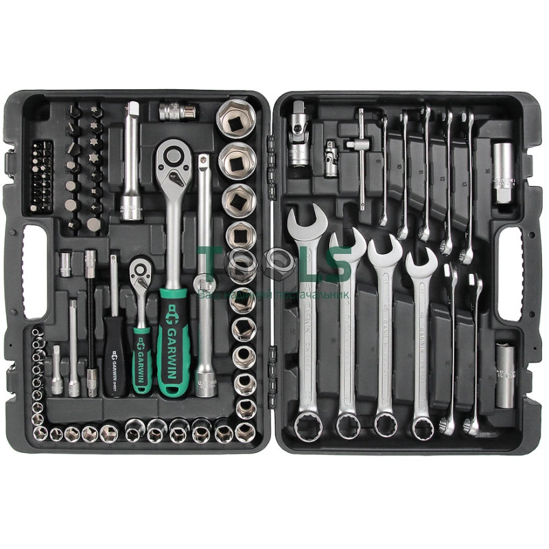 Набор ручных инструментов 1/4" и 1/2" 6 гр. 89 предметов GARWIN 641045