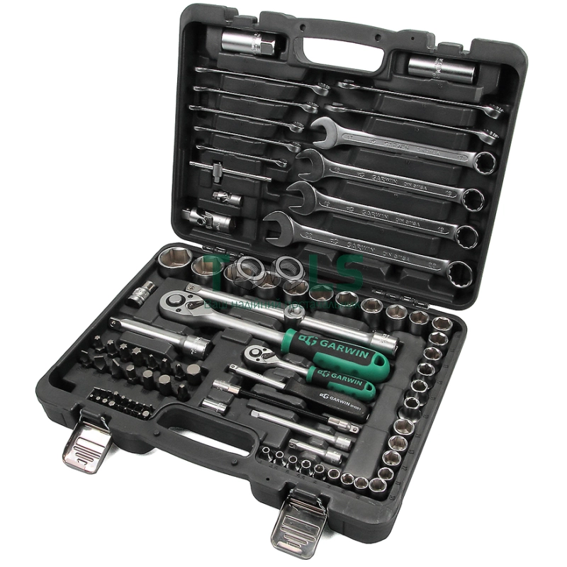 Набор ручных инструментов 1/4" и 1/2" 6 гр. 89 предметов GARWIN 641045