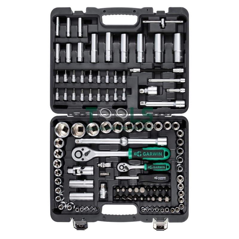 Набор ручных инструментов 1/4" и 1/2" 6 гр. 108 предметов GARWIN 641080