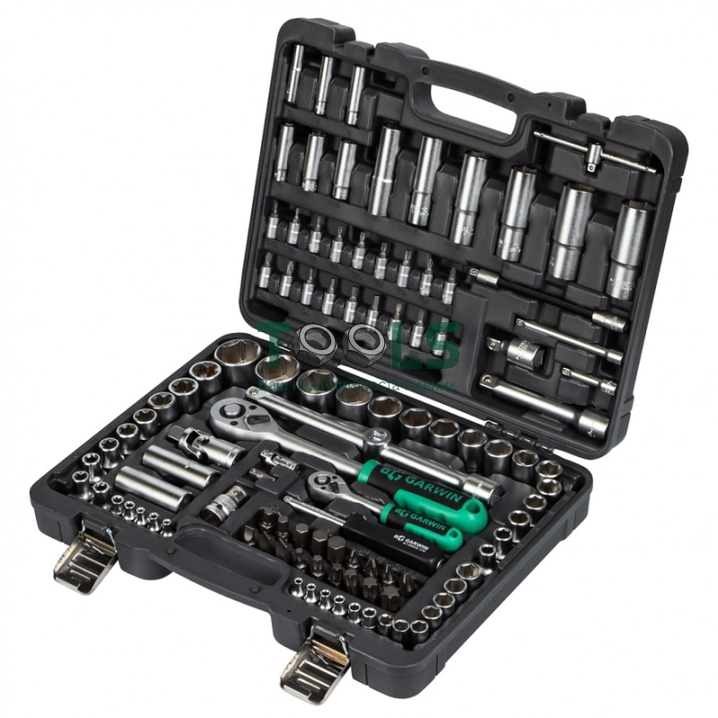 Набор ручных инструментов 1/4" и 1/2" 6 гр. 108 предметов GARWIN 641080