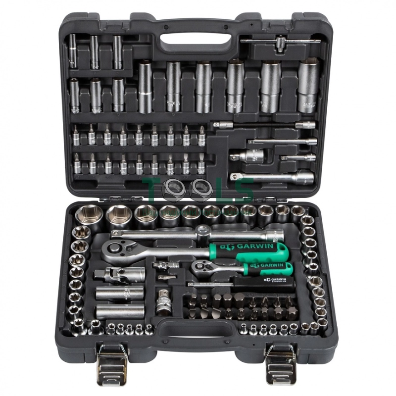 Набор ручных инструментов 1/4" и 1/2" 6 гр. 108 предметов GARWIN 641080