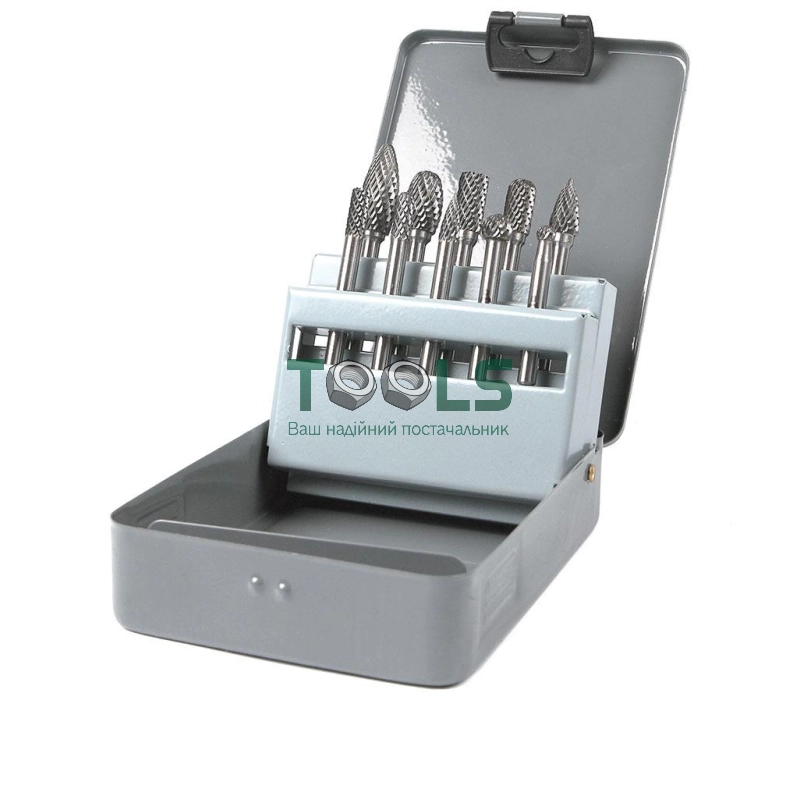 Набор борфрез твердосплавных, 10 предметов GARWIN (GM-CBS10)