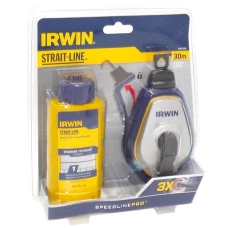 Шнур разметочный Irwin SpeedLine Pro в пластмассовом корпусе 30м/100" +краситель синий (10507682)