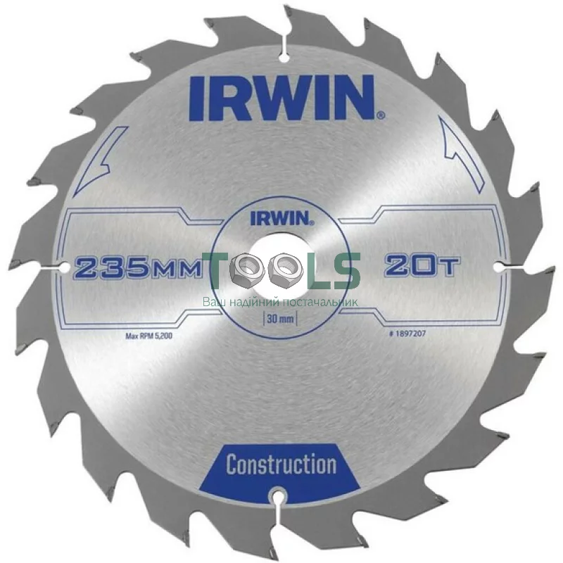 Диск пильный Irwin CSB 235x20Tx30 (1897207)