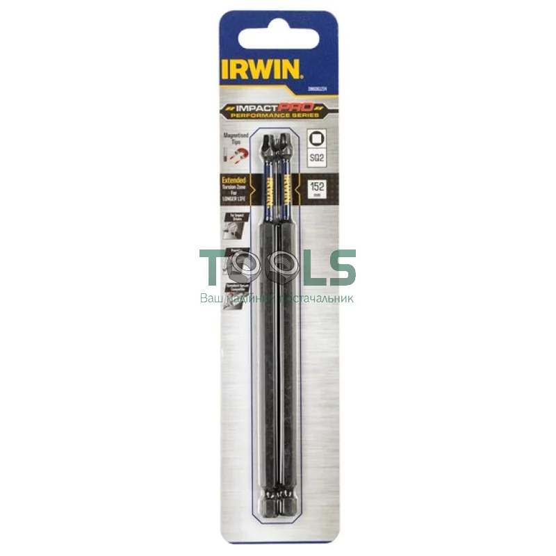 Биты Irwin Impact Pro Perf 152мм SQ2 2шт (IW6061214)