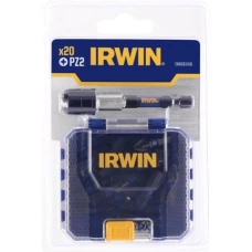 Набір біт Irwin Impact Pro Perf PZ2 20 шт з тримачем BULK (IW6061416)