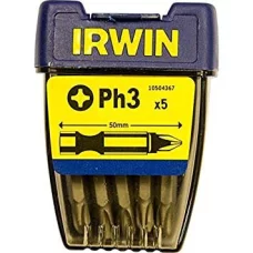 Біти Irwin Power Bit посилені Phillips 50мм PH3 5шт (10504367)