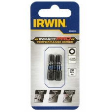 Биты Irwin Impact Pro Perf 25мм HEX5 2шт (IW6061101)