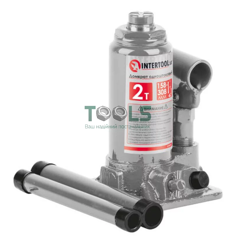 Домкрат одноштоковый Intertool GT0051 2 т