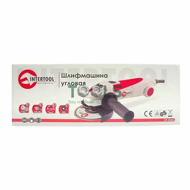 Шлифмашина угловая INTERTOOL DT-0266