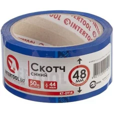 Скотч синий INTERTOOL 48 мм, 50 м, 44 мкм (KT-0914)