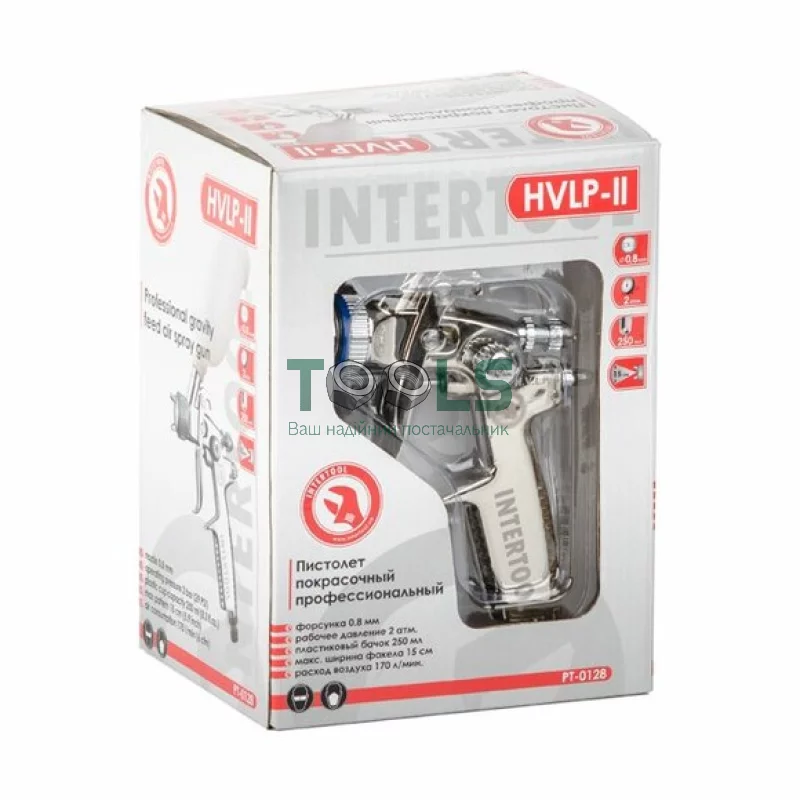 Краскопульт пневматический Intertool Mini PT-0128