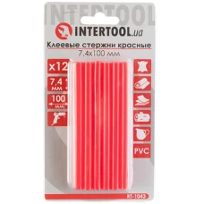 Комплект красных клеевых стержней Intertool RT-1043