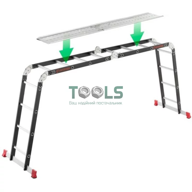 Лестница мультифункциональная Intertool 4х4 ступени (LT-0024)